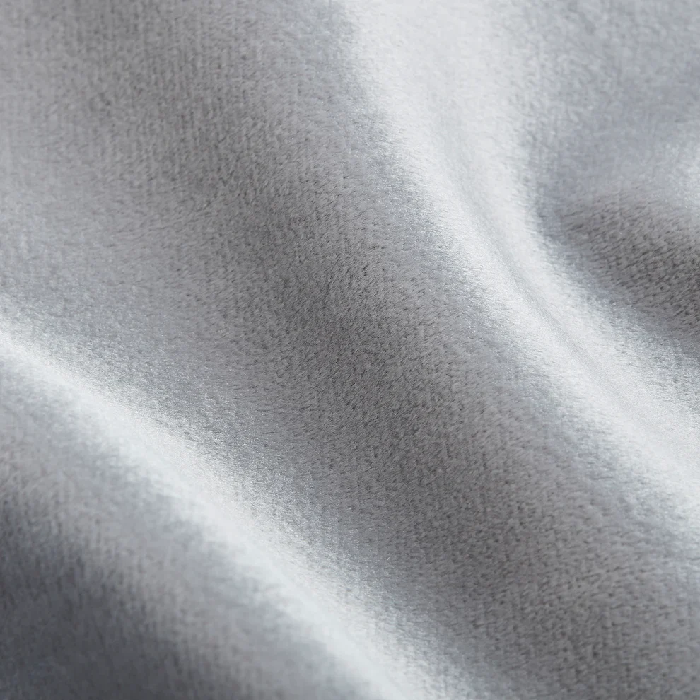 Silver Plush fabric swatch
