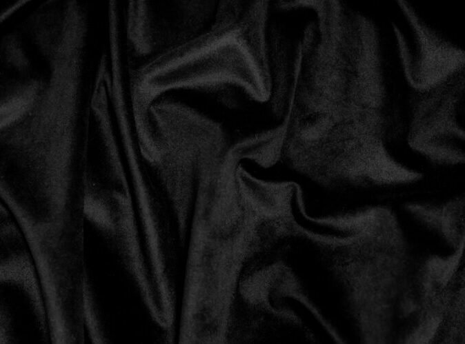 Black Plush fabric swatch