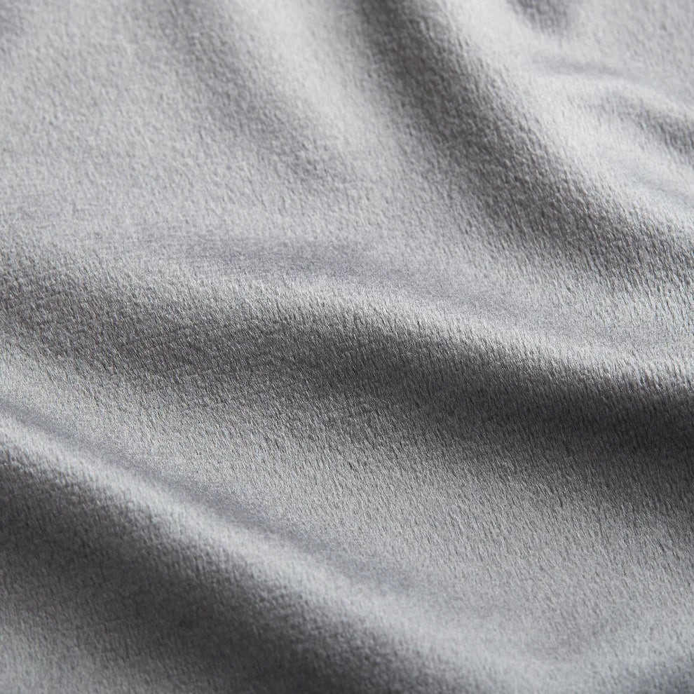 Grey Plush fabric swatch